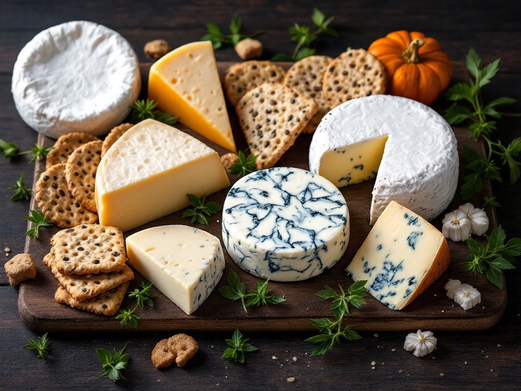 WICKER FOOD HAMPER CHEESE & CRACKERS
